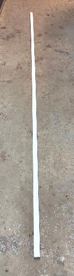 Wire Mould Raceway - 1' x 1/2' x 8 Foot - white plastic