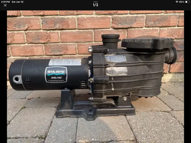 USED STA-RITE DYNAPRO 1.5 HP POOL PUMP
