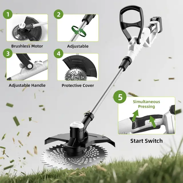 Brand New 21V Cordless Battery Weed Trimmer For Sale - Photo 5