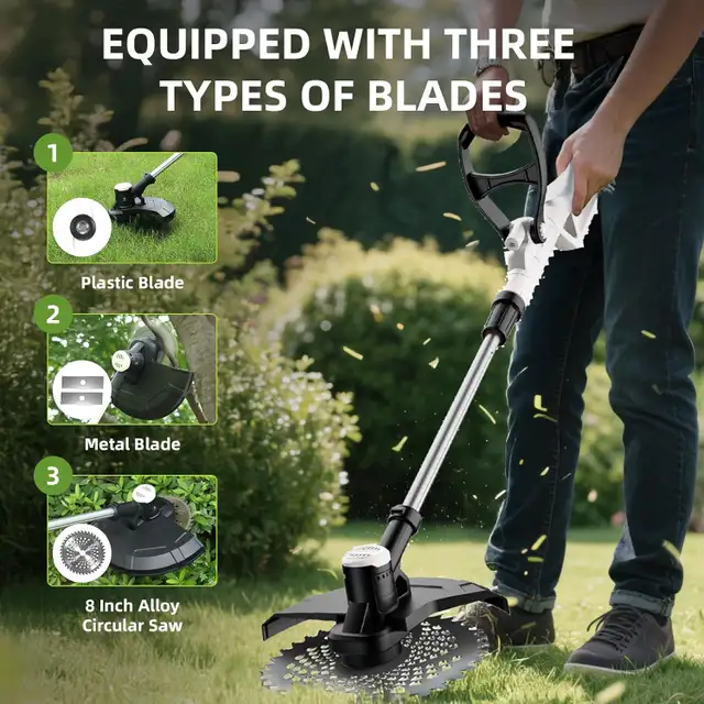 Brand New 21V Cordless Battery Weed Trimmer For Sale - Photo 7