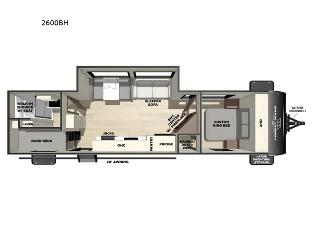 2026 Forest River RV Vibe 2600BH - Photo 2