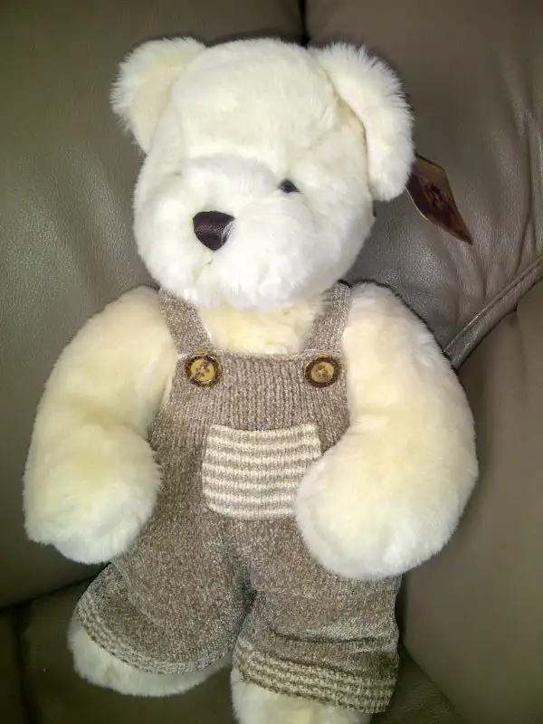 BÉBÉ OURSON NEUF ULTRA-DOUX 16'HAU SON HABIT EN TRICOT: $20.00