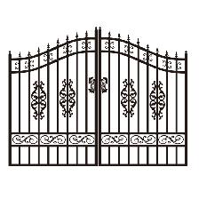 Driveway Wrought Iron Gate 20FT (Flower) - Photo 3