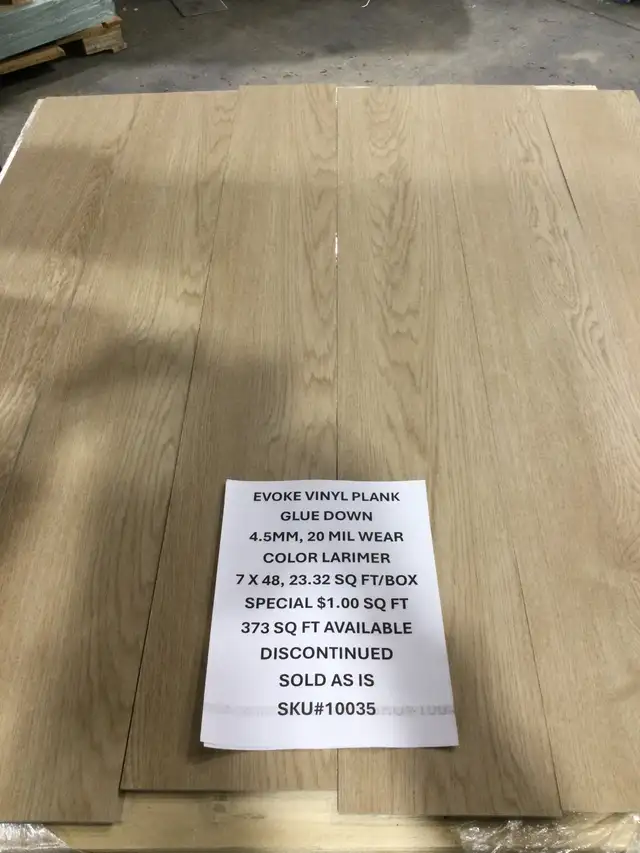 GLUE DOWN VINYL PLANK BLOW OUT STARTING @ $0.80 sq ft - Photo 2