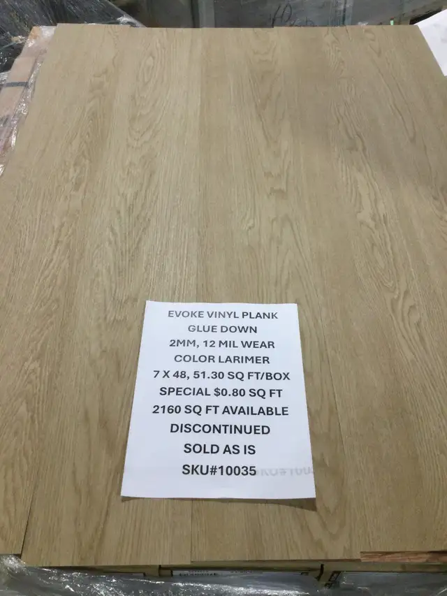 GLUE DOWN VINYL PLANK BLOW OUT STARTING @ $0.80 sq ft - Photo 3