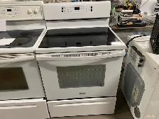 Cuisinière blanche vitrocéramique convection Whirlpool