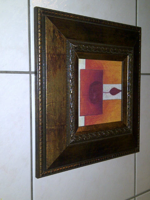 BEAU CADRE NEUF UNIQUE MODERNE 1x1 PIED MONTRANT FLAMME: $15.00 - Photo 3