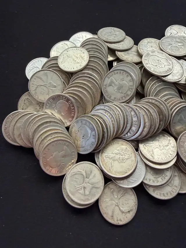 Canadian Silver 25 Cent Coins 80% - SPOT PRICE - Photo 2