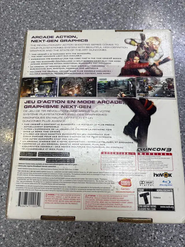 PS3 Time Crisis 4 Bundle With T/C Deadstorm Pirates Boxed - Photo 4