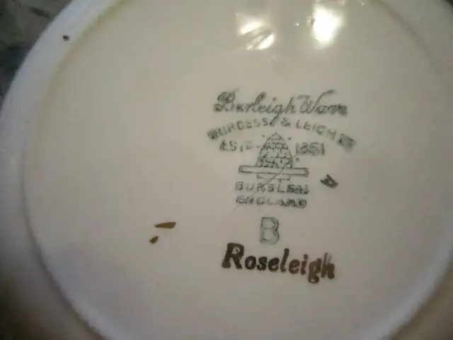Burgess & Leigh Burleigh Ware ROSELEIGH china - Photo 3