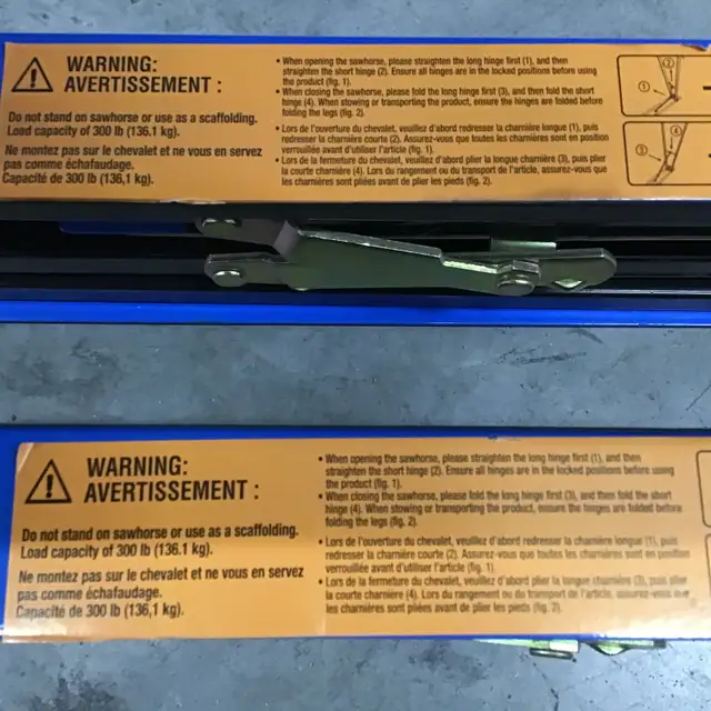 2 NEW MASTER CRAFT SAW HORSES $40.00 FOR BOTH - Photo 2