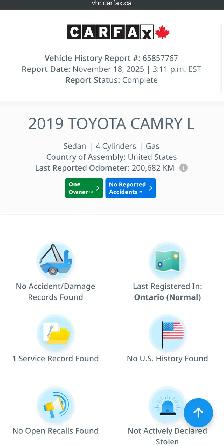 2019 TOYOTA CAMRY SE AUTOMATIC 4 CYLINDERS 2.5L LEATHER 2 KEYS - Photo 8