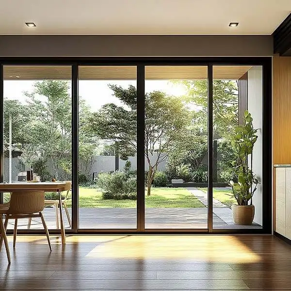 Expert installation of sleek sliding doors.