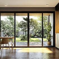 Expert installation of sleek sliding doors.