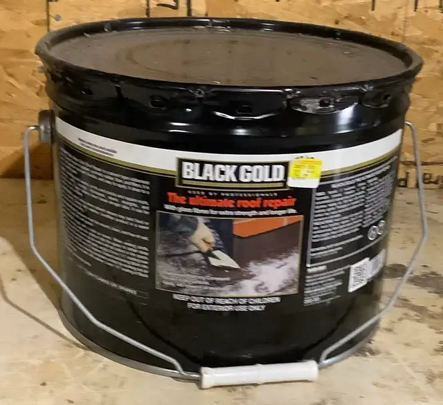 10 Kg PAIL OF BLACK GOLD ROOF REPAIR - $40 - Photo 2