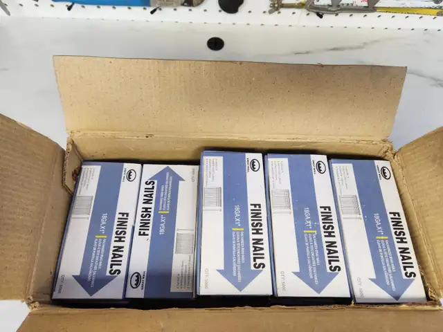 18 Gauge Finish Brad Nails 1" inch Straight Galvanized NEW5000pc - Photo 2