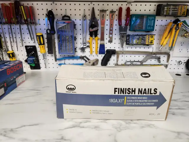 18 Gauge Finish Brad Nails 1" inch Straight Galvanized NEW5000pc - Photo 3