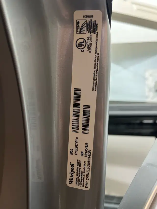 Whirpool Dryer - Photo 2