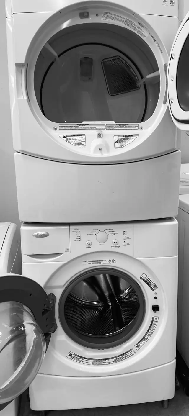 Stacking Washer & Dryer Pair, - Photo 2