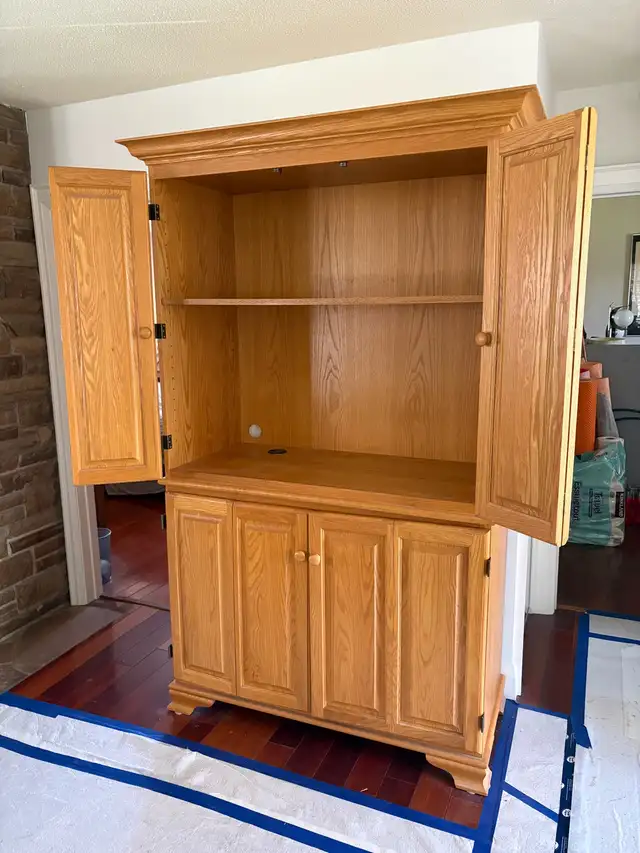 solid oak office cabinet - Photo 2