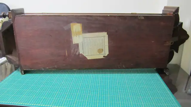 FANTASTIC LG ANTIQUE 1909 WATERBURY PICTOU 50" 8 DAY WALL CLOCK - Photo 10