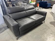 Italian leather loveseat