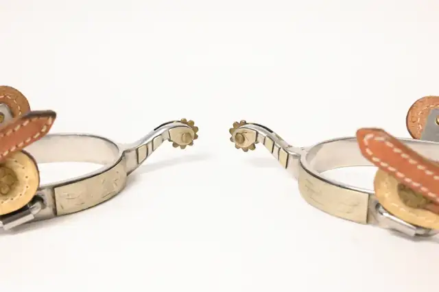 Cowboy Spurs vintage made in USA Please see pictures for details - Photo 9