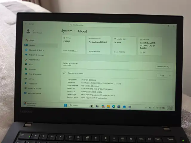 LAPTOP'S - LENOVO THINKPAD T470 & HP ELITEBOOK 840 G3 - Photo 7