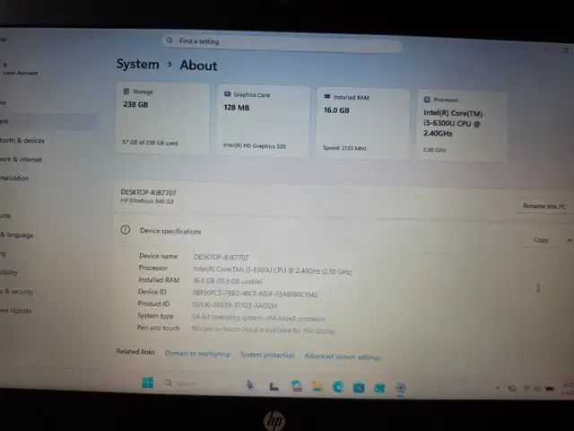 LAPTOP'S - LENOVO THINKPAD T470 & HP ELITEBOOK 840 G3 - Photo 8
