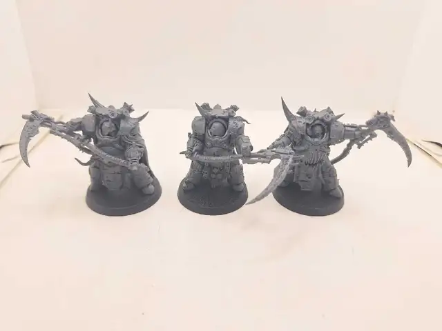 Warhammer 40k 3 Unpainted Deathguard Deathshroud Terminators