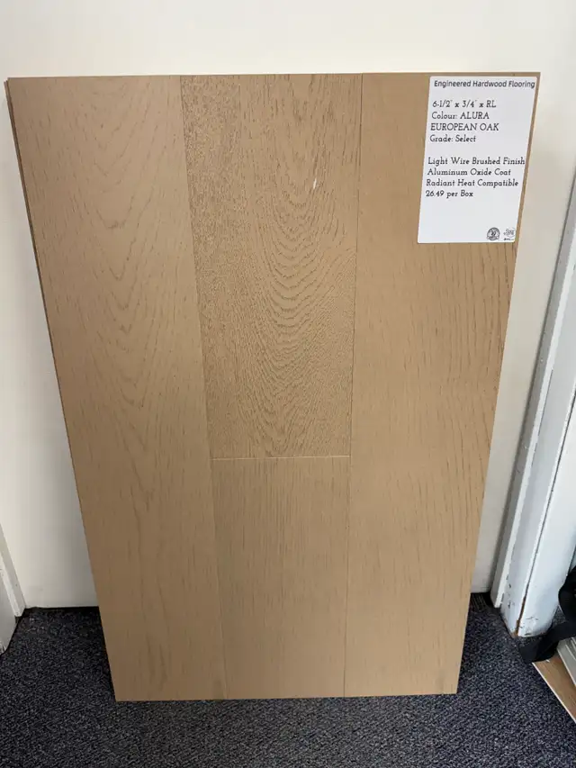 Engineered Hardwood Flooring ($3.39/sf)