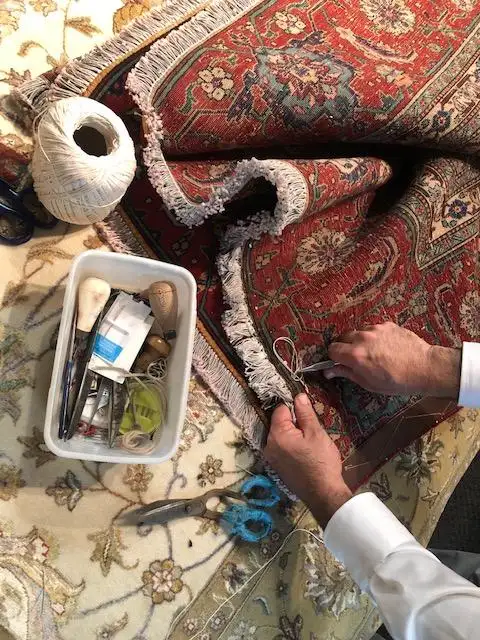 Rug cleaning and repair at Caspian Rugs Centre - Photo 6