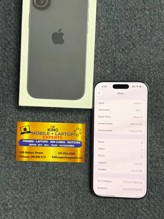iPhone 17 (new ) open box