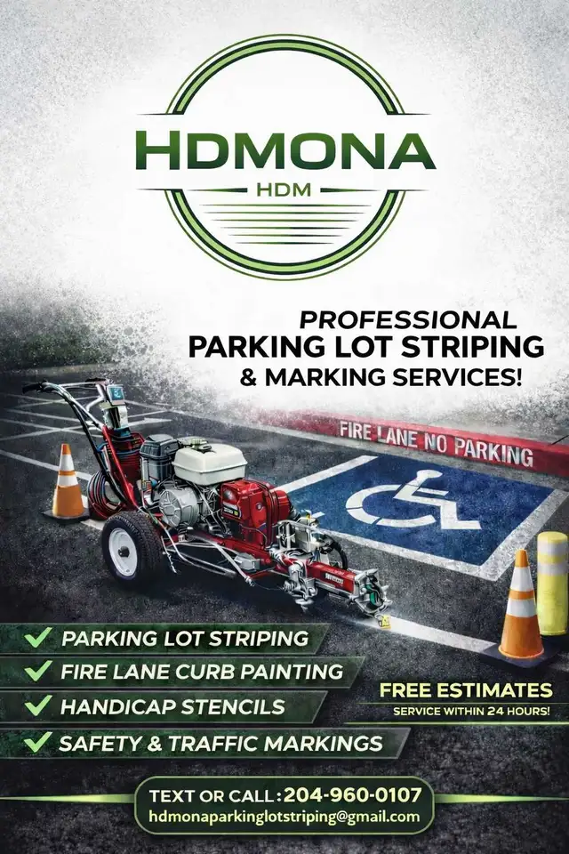 Parking lot striping