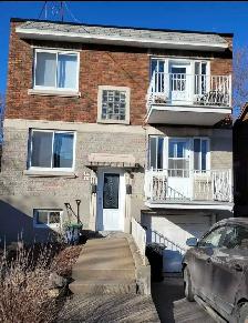 Appartement deux étages: 3 chambres, 2 SDB, Garage, Cour.