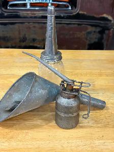 Antique Oiler and Funnel
