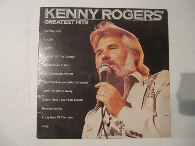 Kenny Rogers Greatest Hits Vinyl LP Catalog# L00-1072 Circa 1980