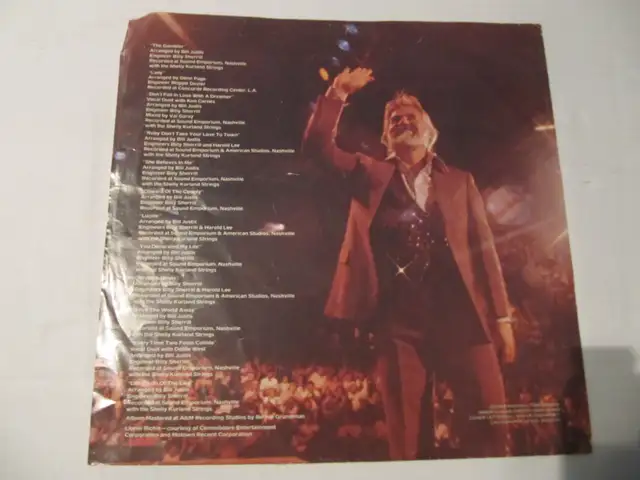 Kenny Rogers Greatest Hits Vinyl LP Catalog# L00-1072 Circa 1980 - Photo 9