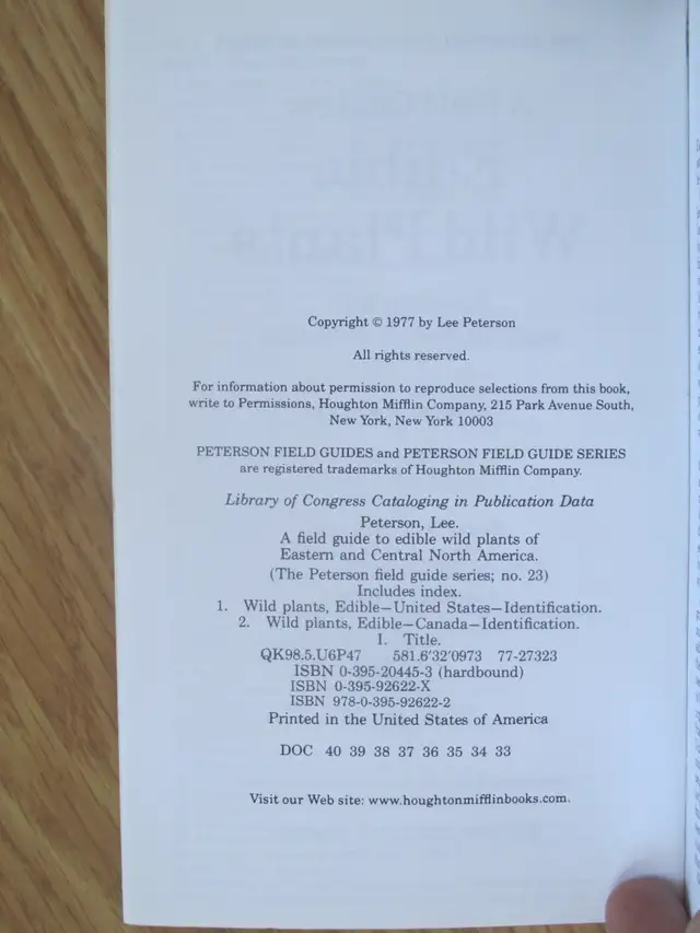 EDIBLE WILD PLANTS by Lee Allen Paterson - 1977 SC - Photo 4