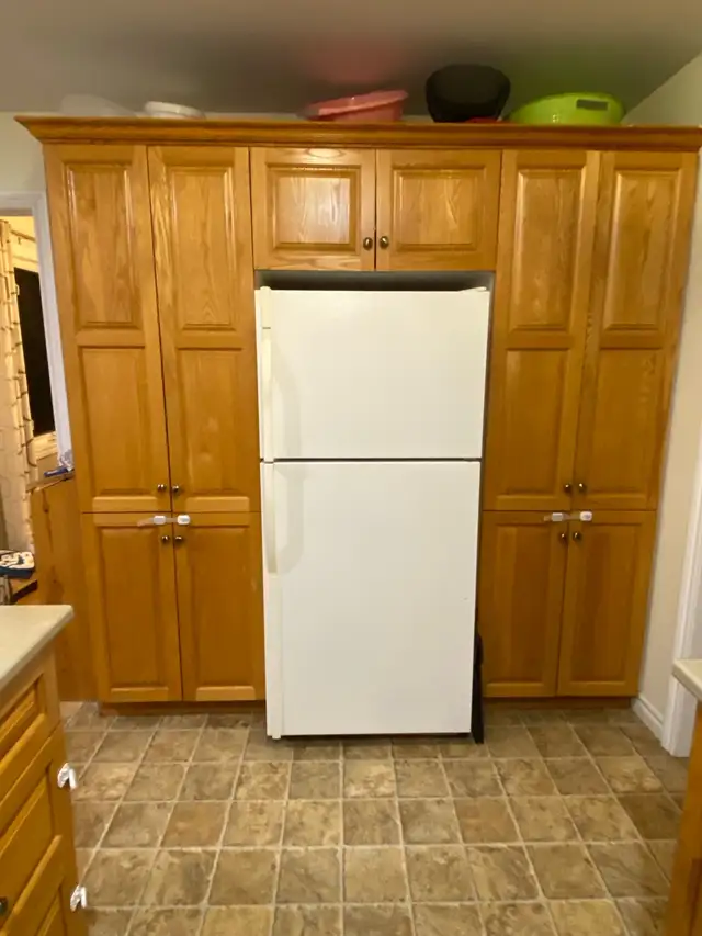 honey oak kitchen cabinets and laminate countertops