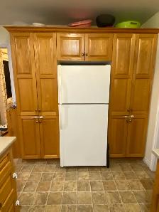 honey oak kitchen cabinets and laminate countertops