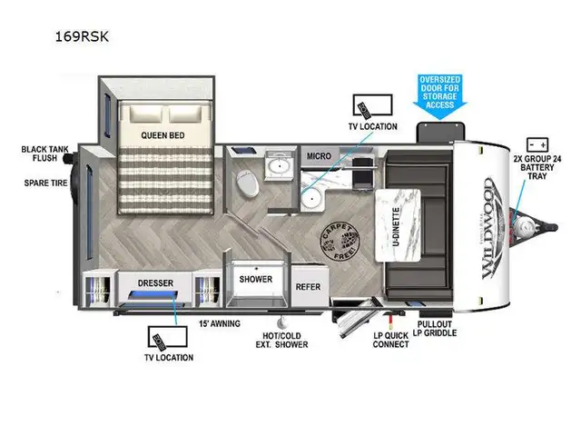 2022 Forest River RV Wildwood FSX 169RSK