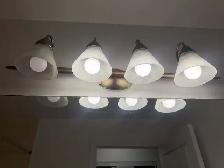 2 Bathroom Light Fixture