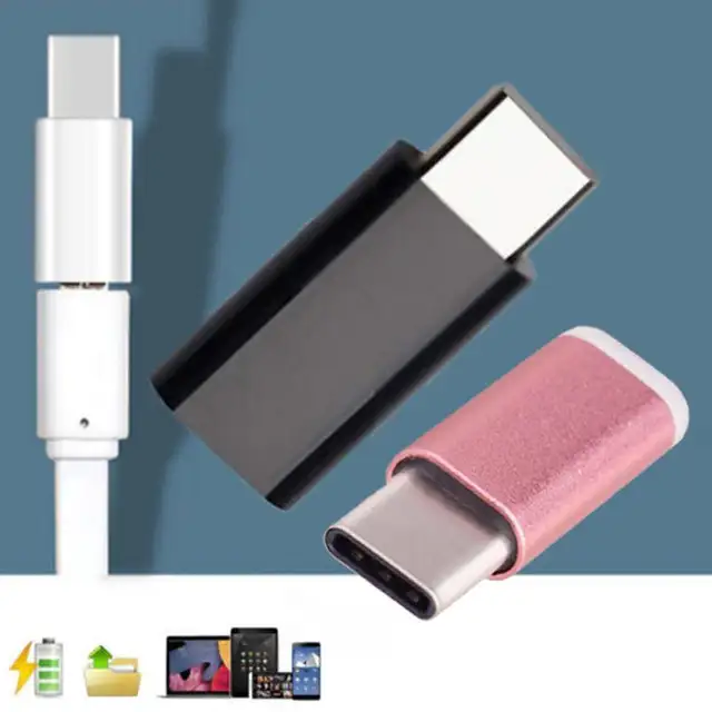 USB 3.1 Type-C Male Connector to Micro USB 2.0 Female Adapter - Photo 2
