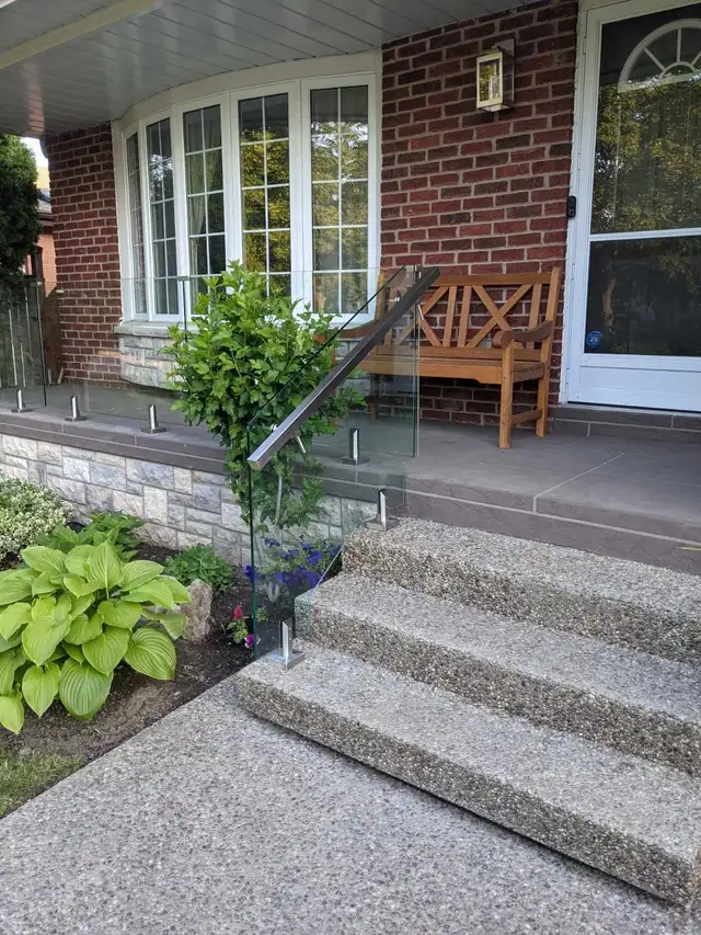 frameless glass showers & Glass railings - Photo 7