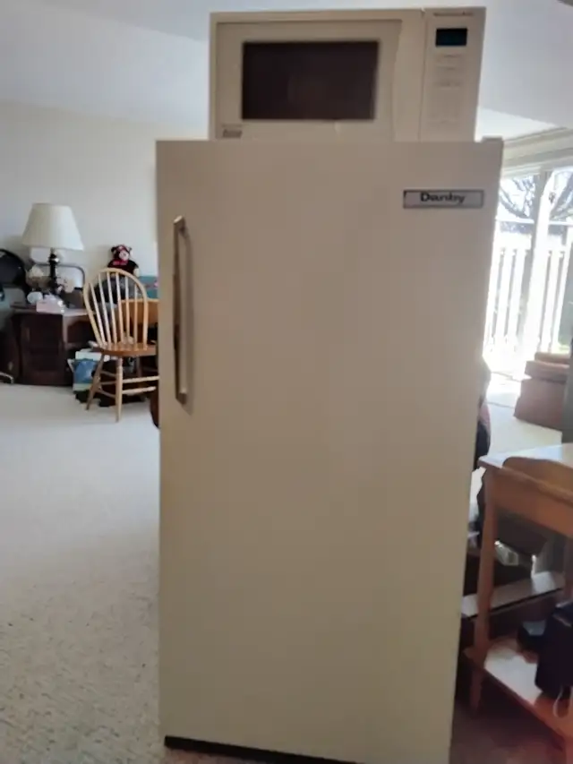 FREE Danby 4.6 mini frig AND Kitchen Aid microwave never used