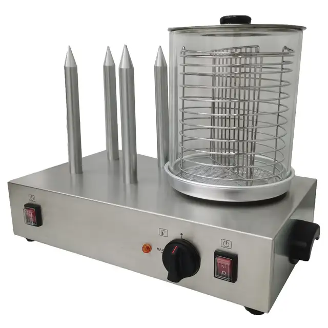 110V Hot Dog Warmer Machine Roller Bun Warmer Machine 020279