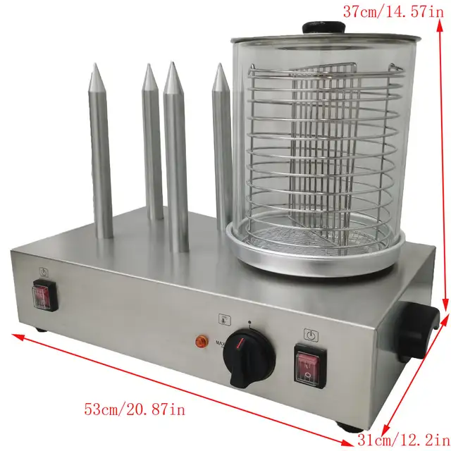 110V Hot Dog Warmer Machine Roller Bun Warmer Machine 020279 - Photo 10