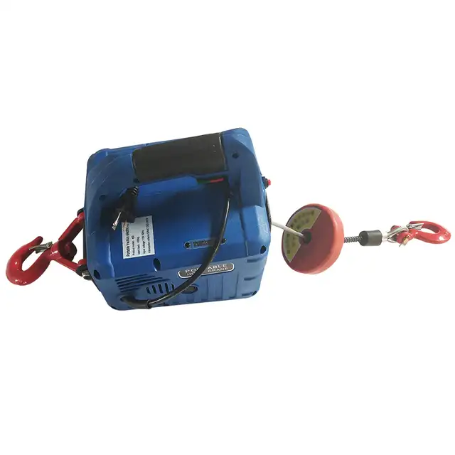 110V 450KG7.4M Portable Electric Winch Wireless Remote 300183 - Photo 9