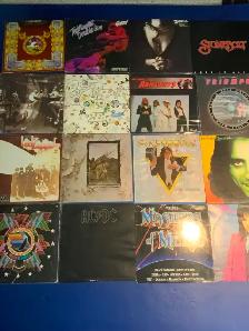 Heavy Metal vinyl records. Led Zep, AC-DC, Zappa, Whitesnake